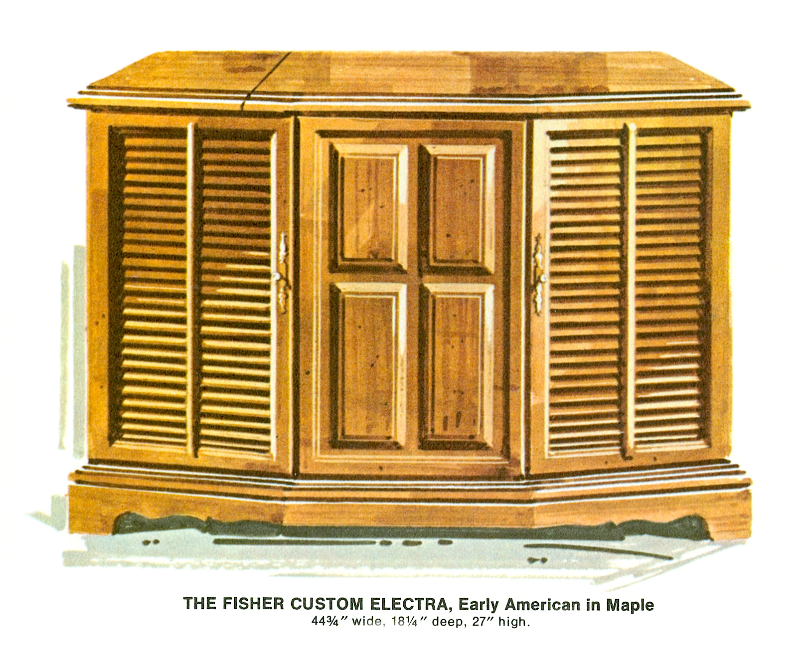 1967 Fisher E-492-EA Custom Electra Early American Console